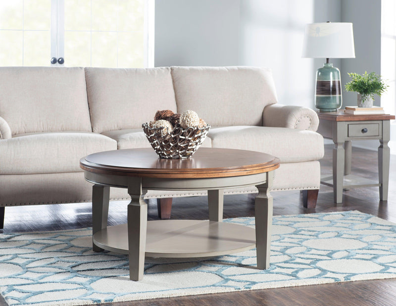 Vista Round Coffee Table - Barewood