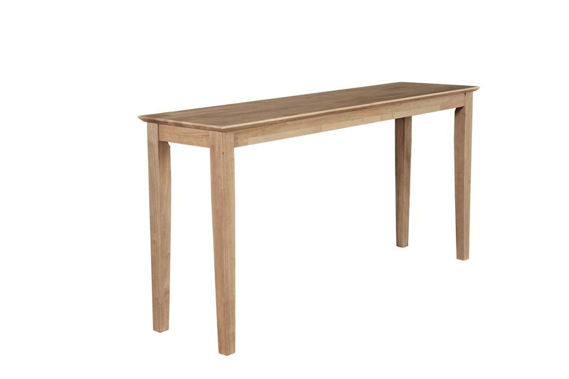 Shaker Sofa Table, 60", in Honey - Barewood