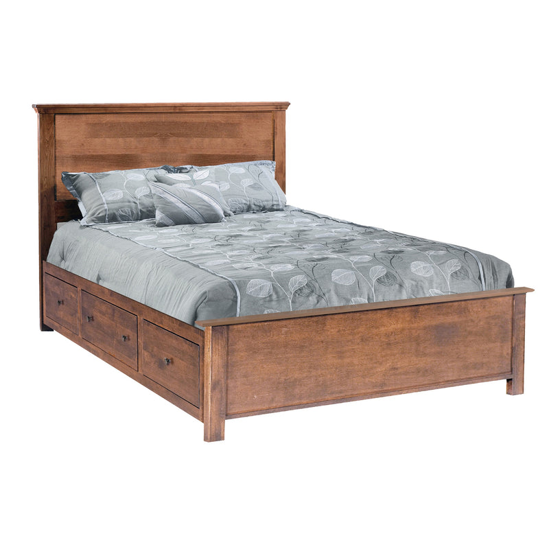 Portland Plank – Solid Wood Elevated Storage Bed