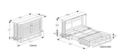 Poppy Murphy Cabinet Bed dimensions - Barewood