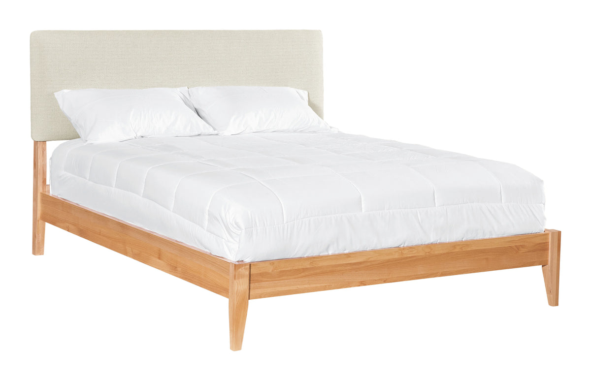 2 West Modern Upholstered Platform Bed
