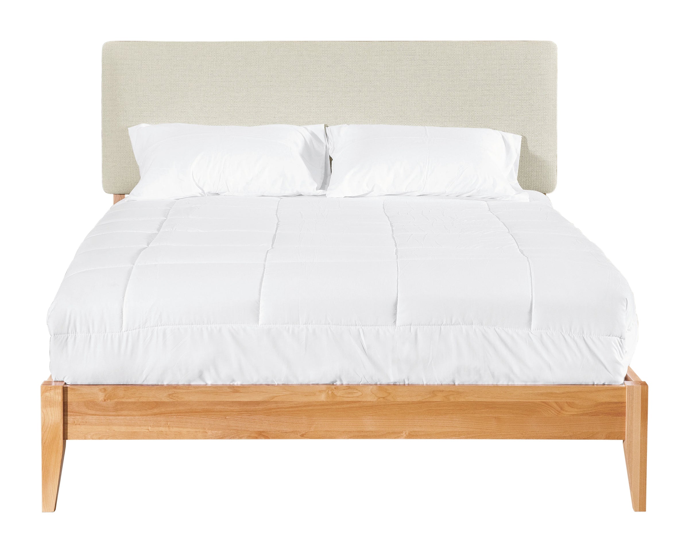 2 West Modern Upholstered Platform Bed