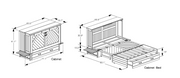 Ranchero Murphy Cabinet Bed dimensions - Barewood