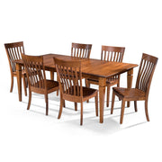 4-Sided Taper Leg Rectangle dining set — alt view