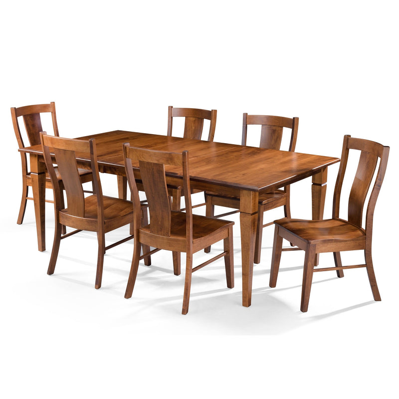 4-Sided Taper Leg Rectangle dining set