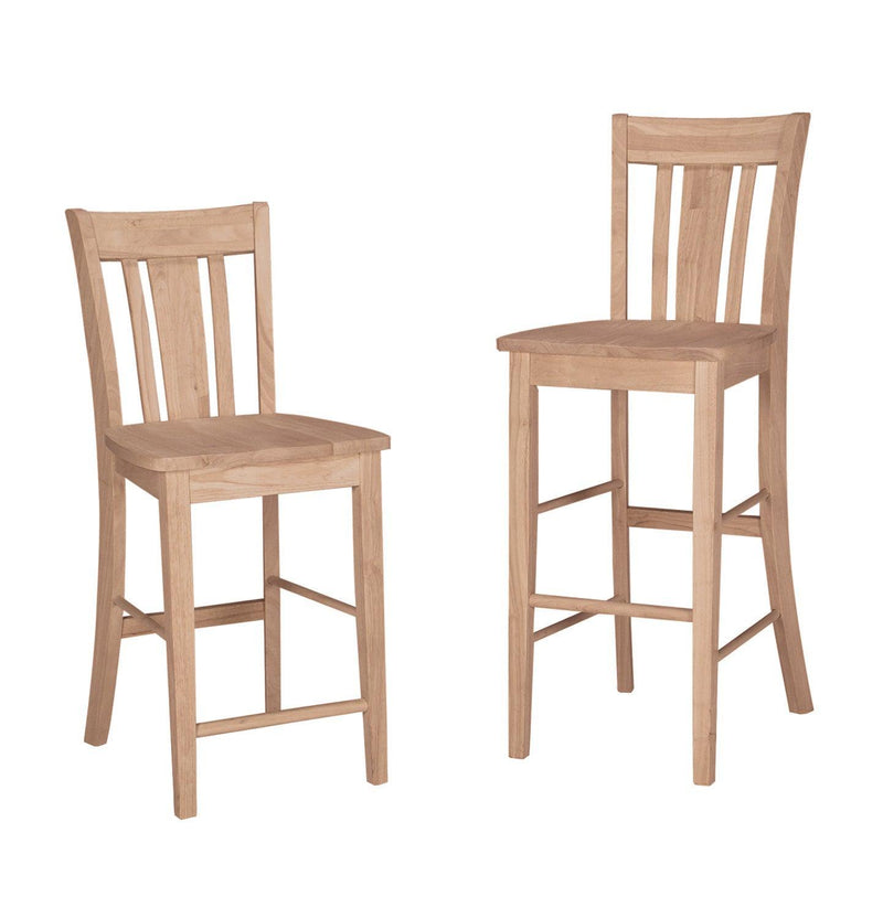 San Remo Stool - Barewood