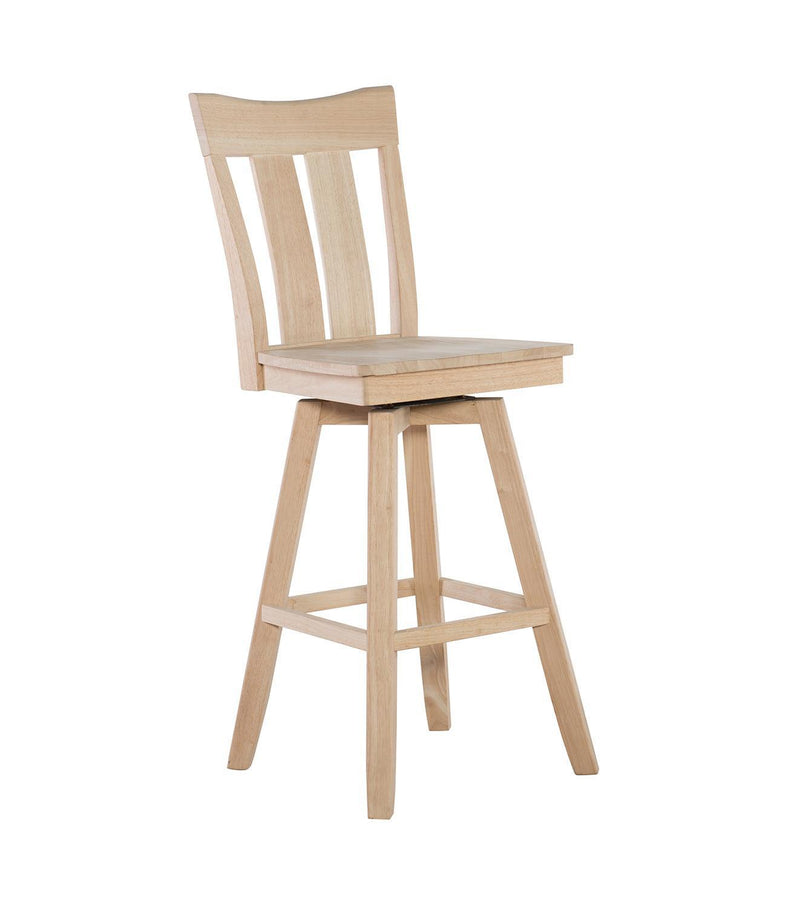 Ava Swivel Stool - Barewood