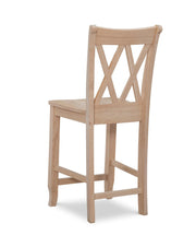 Double XX Back Stool - Barewood