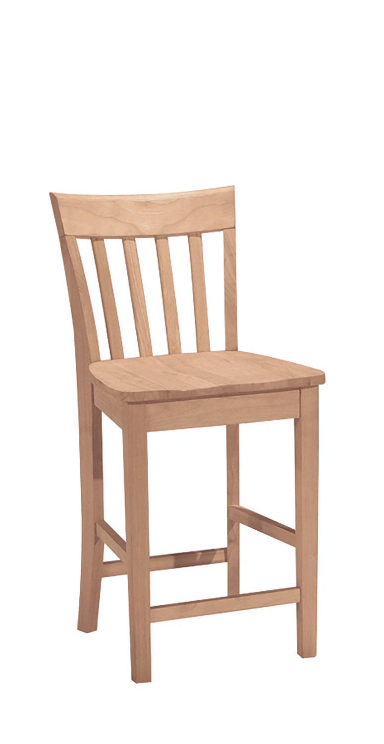 Slatback Stool - Barewood