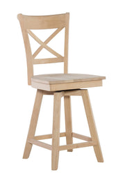 Charlotte Swivel Stool - Barewood