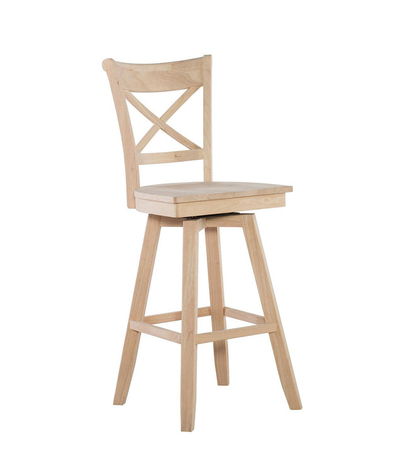 Charlotte Swivel Stool - Barewood