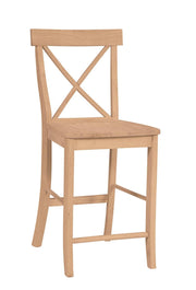 X-Back Stool - Barewood