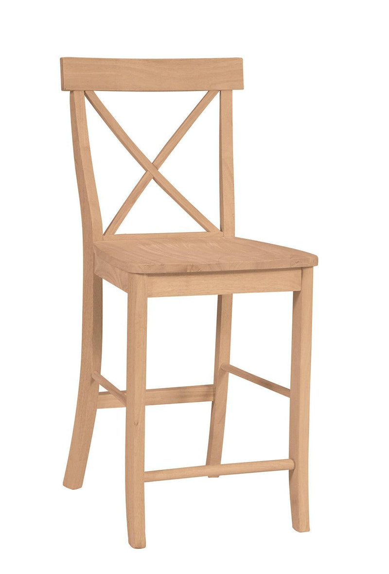 X-Back Stool - Barewood