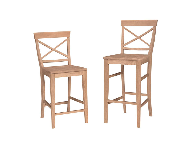 X-Back Stool - Barewood