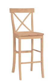 X-Back Stool - Barewood