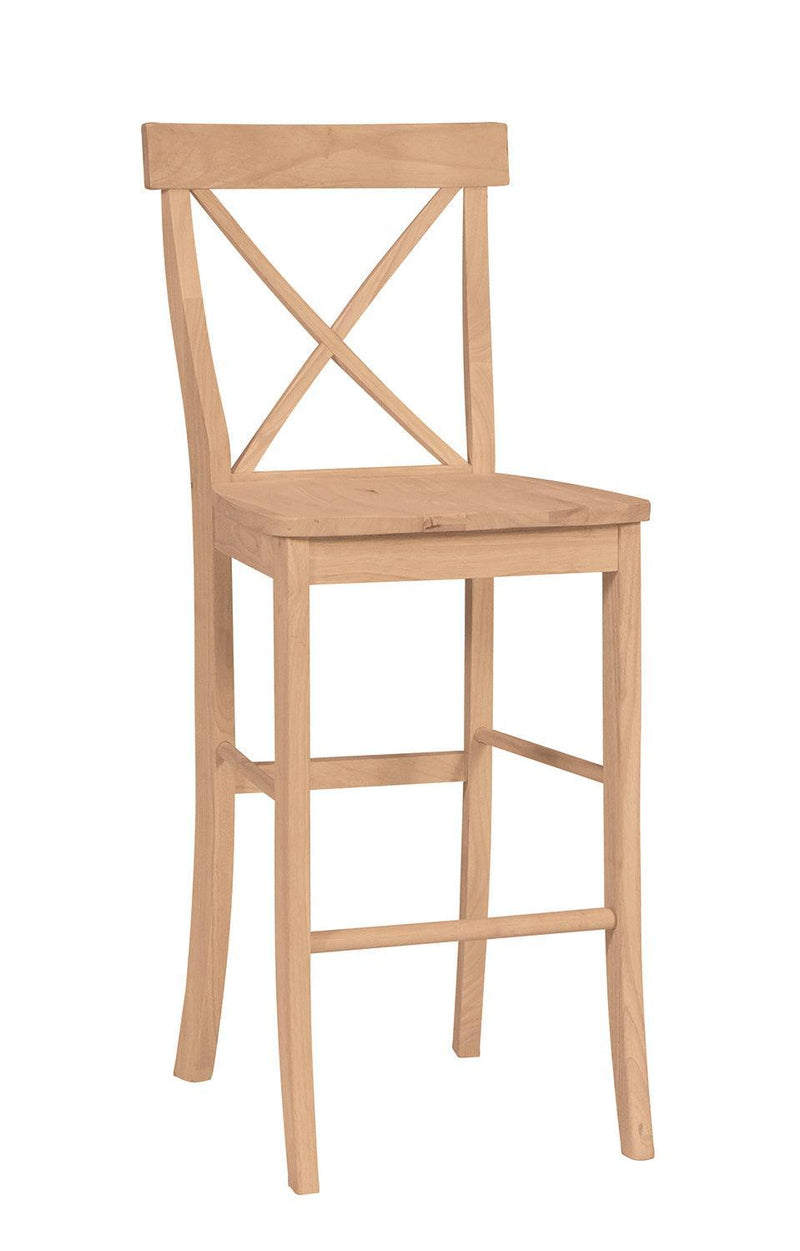 X-Back Stool - Barewood
