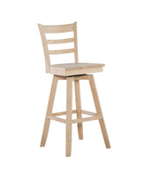 Emily Swivel Stool - Barewood