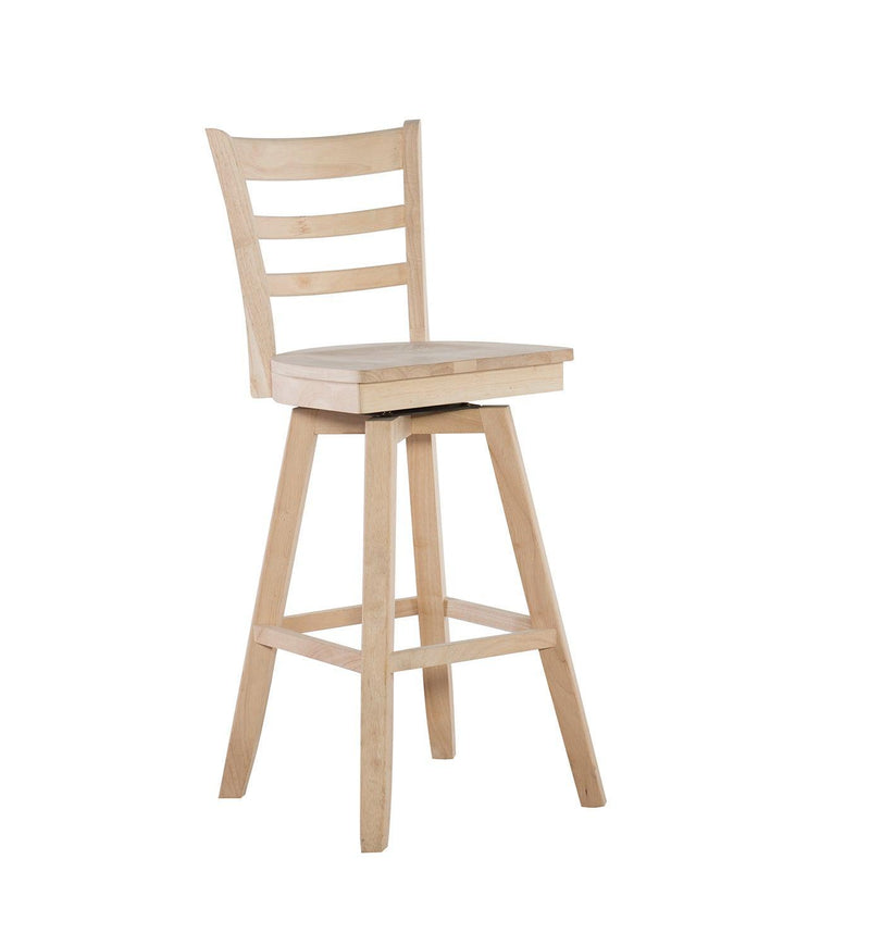 Emily Swivel Stool - Barewood
