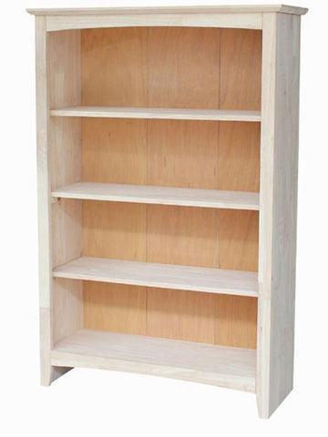 32"w Shaker Bookcase - Barewood