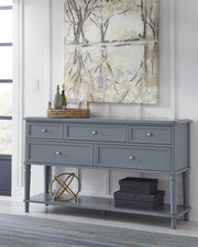 Emma Server in Smoke with five drawers - Barewood