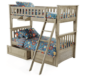 Sailboat Twin/Twin Bunk - Barewood