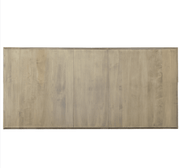 Amish Essentials 66" Rectangular Shaker Tapered Leg Table-Two Tone - Barewood