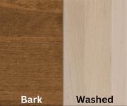 Amish Essentials 78" Boat Shaped Counter Height Shaker Tapered Leg Table-Two Tone - Barewood