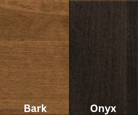 Amish Essentials 78" Bow End Shaker Tapered Leg Table-Two Tone - Barewood