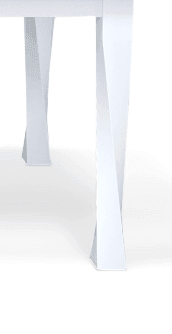 Amish Essentials 78" Counter Height Bow End Twist Leg Table-Two Tone - Barewood