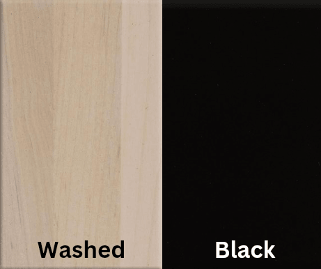 Amish Essentials Rectangular Flare Leg Table- Painted Base - Barewood