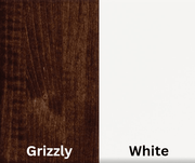 Amish Essentials Boat Shaped Counter Height Table- Painted Base - Barewood