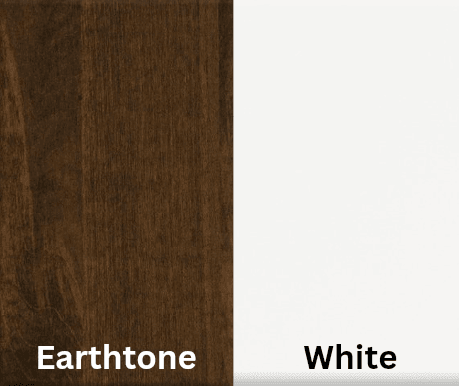 Amish Essentials Two Door Server- Painted Base - Barewood