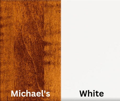 Amish Essentials Boat Shaped Counter Height Table- Painted Base - Barewood