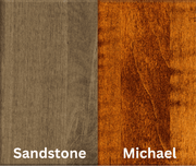 Amish Essentials 78" Bow End Counter Height Shaker Tapered Leg Table-Two Tone - Barewood