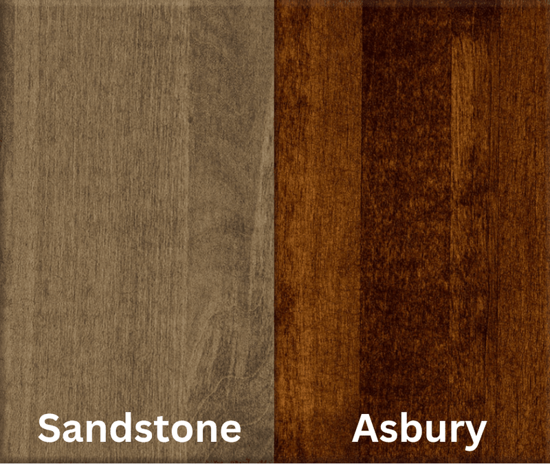 Amish Essentials 78" Boat Shaped Twist Leg Table- Two-Tone - Barewood