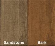 Amish Essentials 78" Bow End Twist Leg Table-Two Tone - Barewood