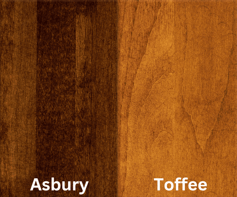 Amish Essentials 66" Rectangular Counter Height Four-sided Taper Leg Table- Two-Tone - Barewood