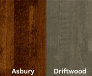 Amish Essentials 78" Boat Shaped Flare Leg Table- Two-Tone - Barewood