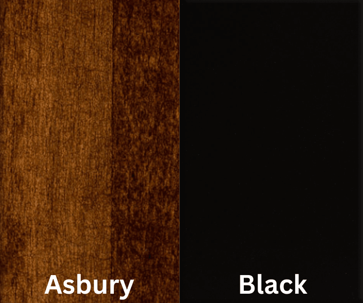 Amish Essentials Bow End Counter Height Table- Painted Base - Barewood