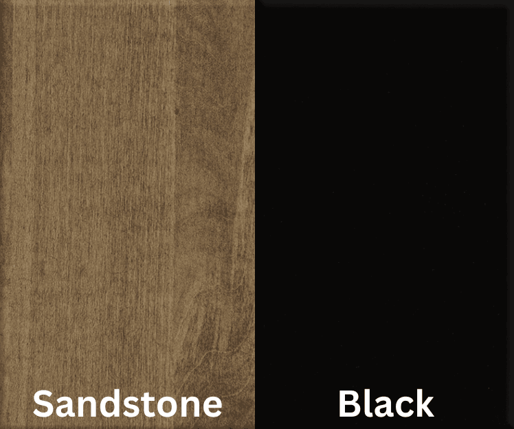 Amish Essentials Rectangular 4-Sided Taper Leg Table- Painted Base - Barewood