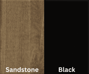 Amish Essentials Solid Top Bench- Painted Frame - Barewood