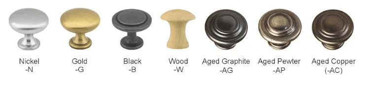 Hardware knob options