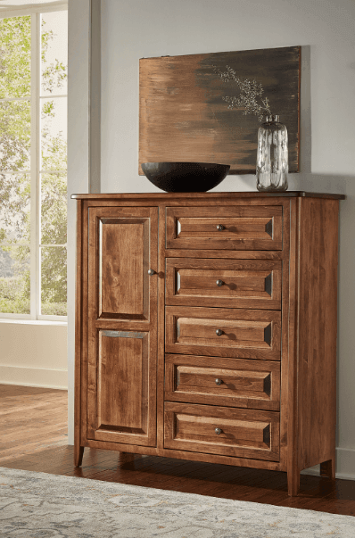 Amish Essentials Carson Armoire - Barewood