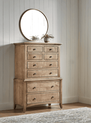 Amish Essentials Provence Chest on Chest - Barewood