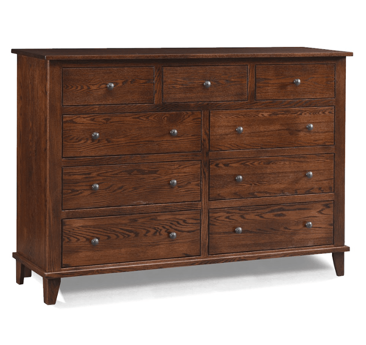 Amish Essentials Large Franklin Dresser - Barewood