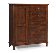 Amish Essentials Franklin Armoire - Barewood