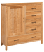 Amish Essentials Maverick Armoire - Barewood