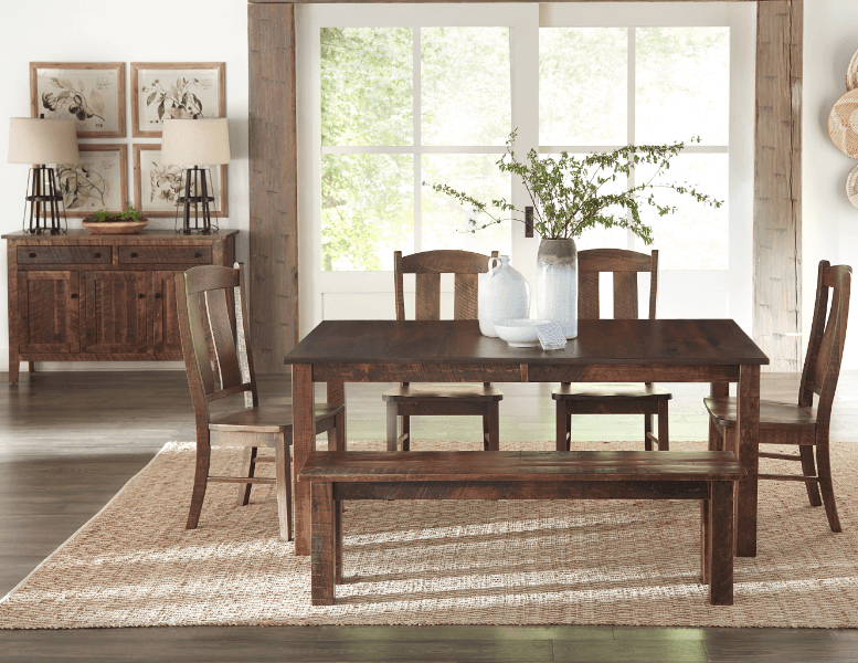 Amish Essentials Rough Sawn Server