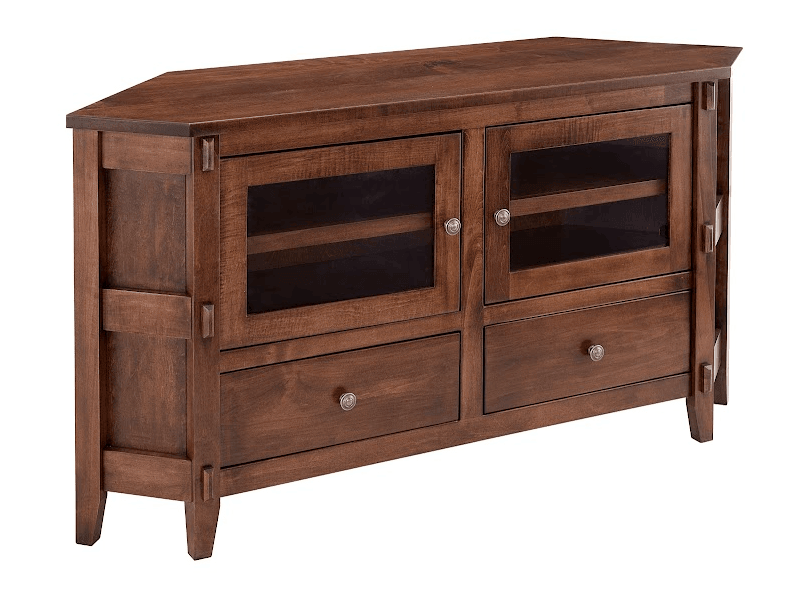 Amish Essentials Maple Corner TV Stand