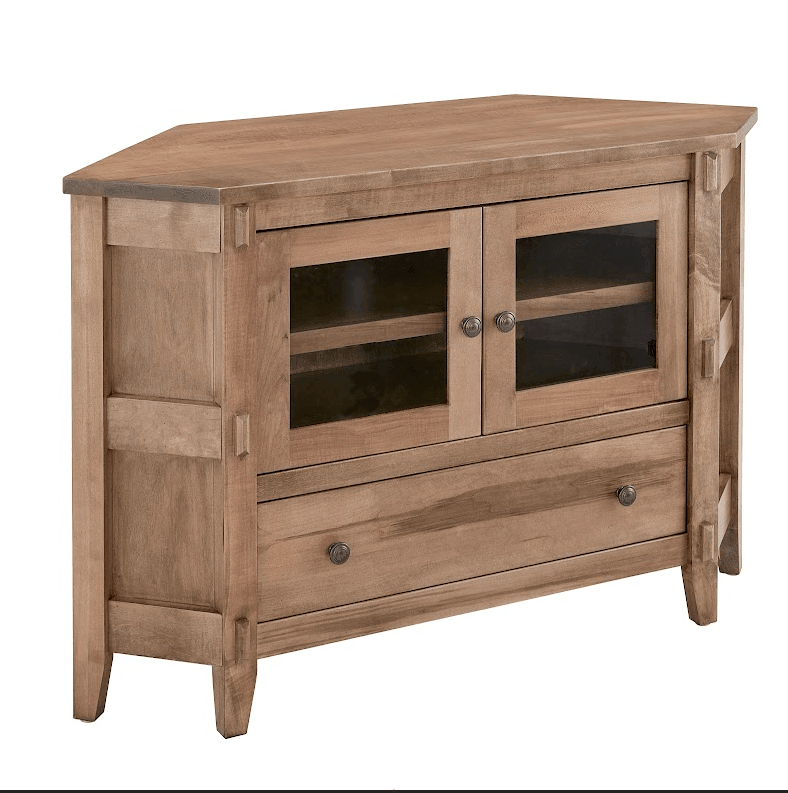 Amish Essentials Maple Corner TV Stand